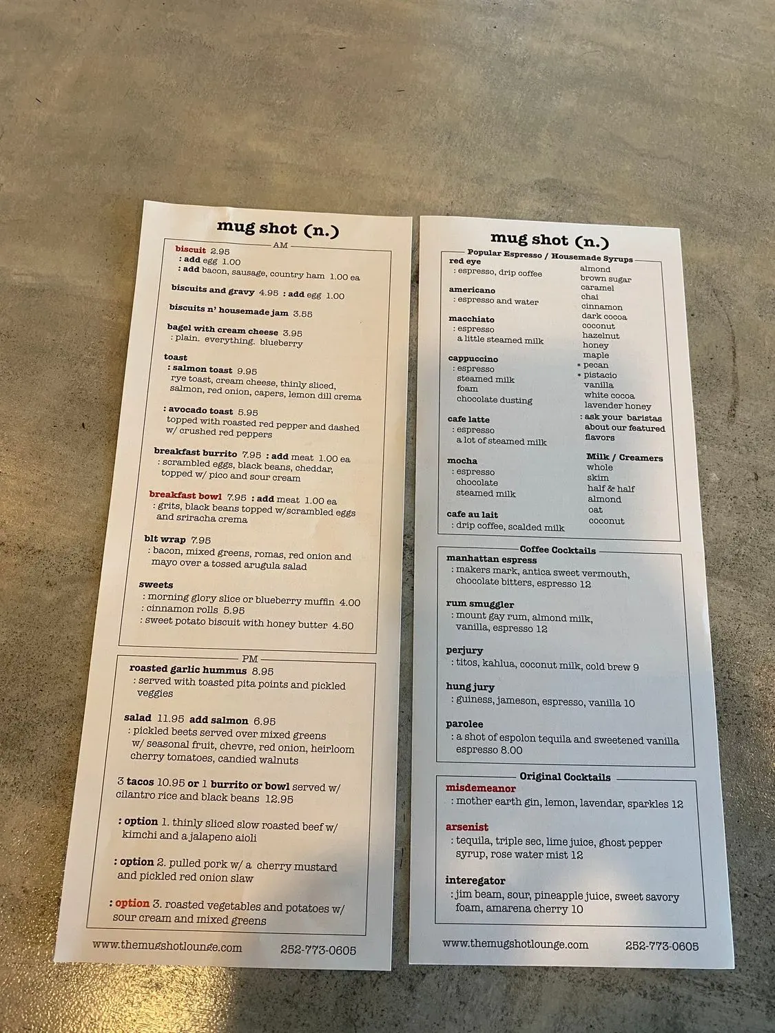 Menu 6