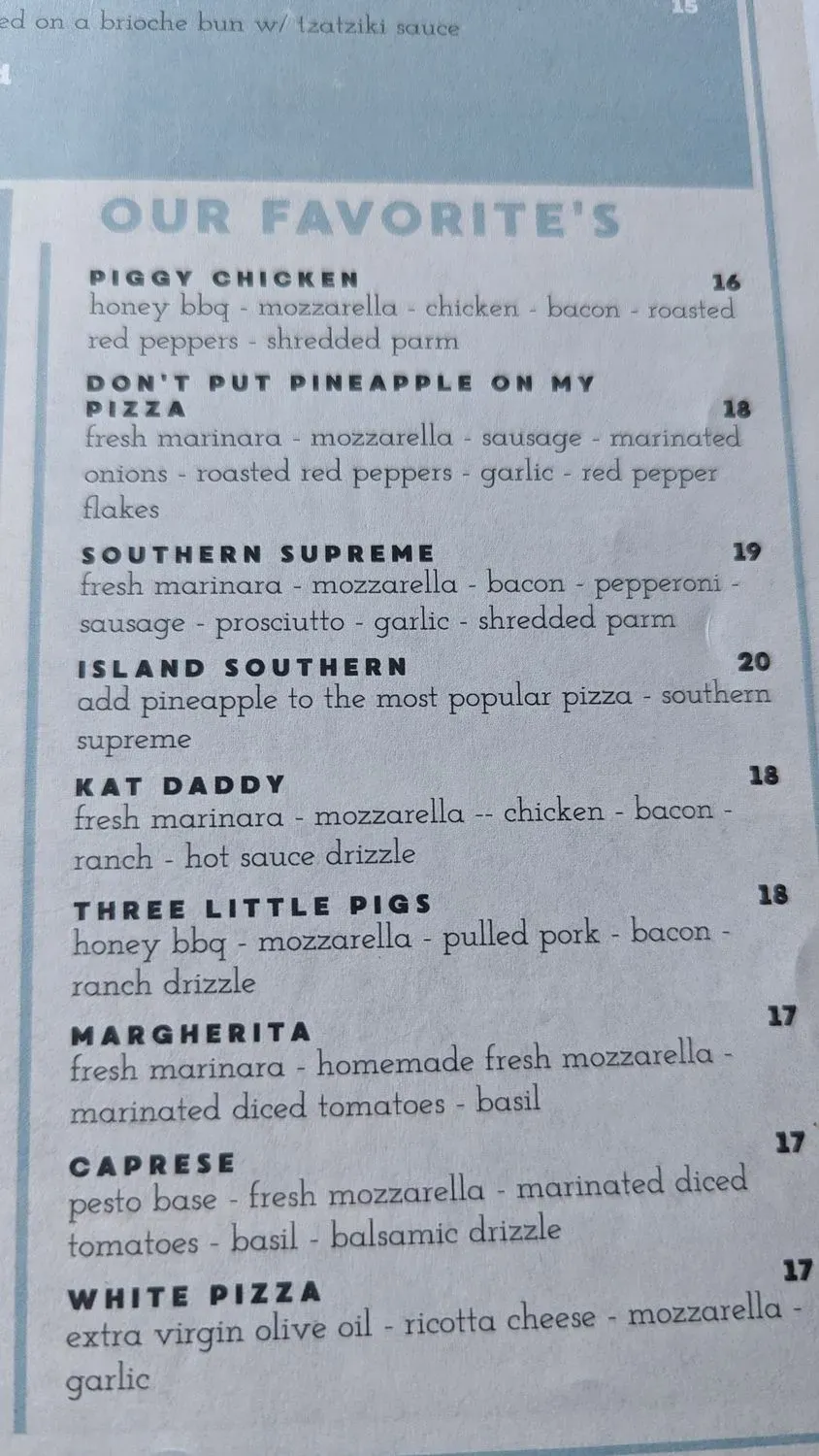 Menu 5