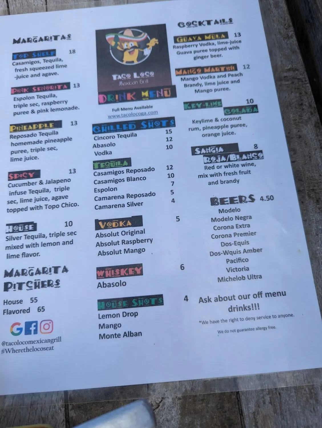 Menu 2