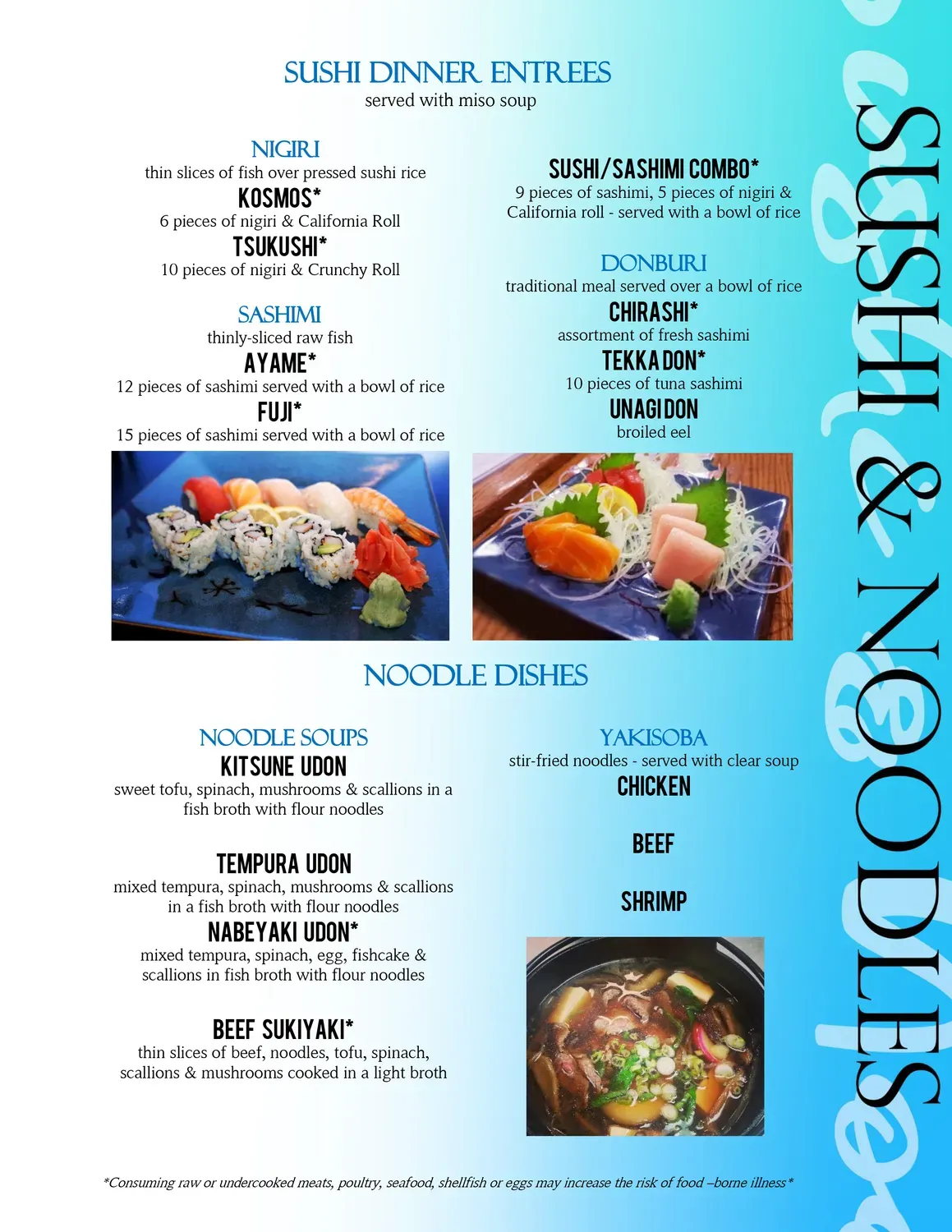 Nami Menu - Updated October 2025