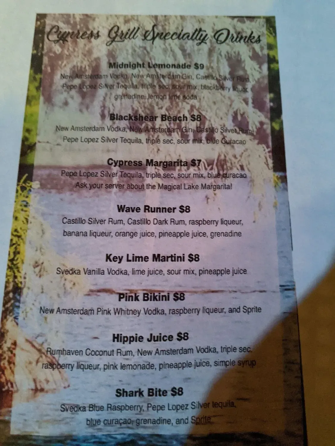 Menu 5