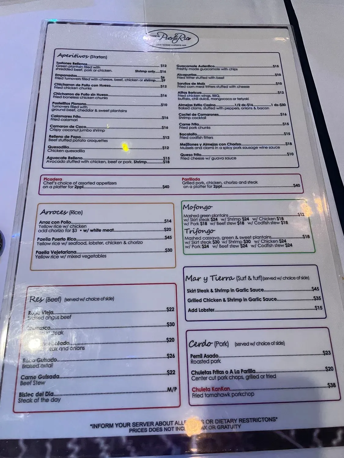 Menu 4