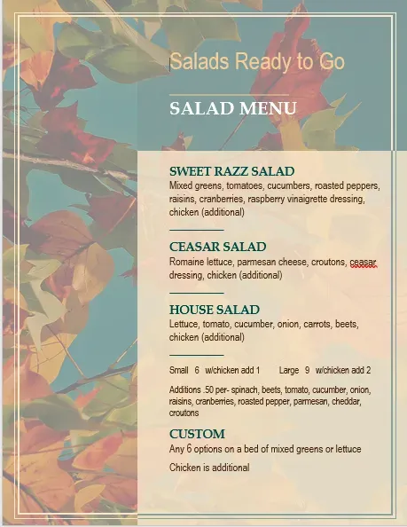 Menu 1