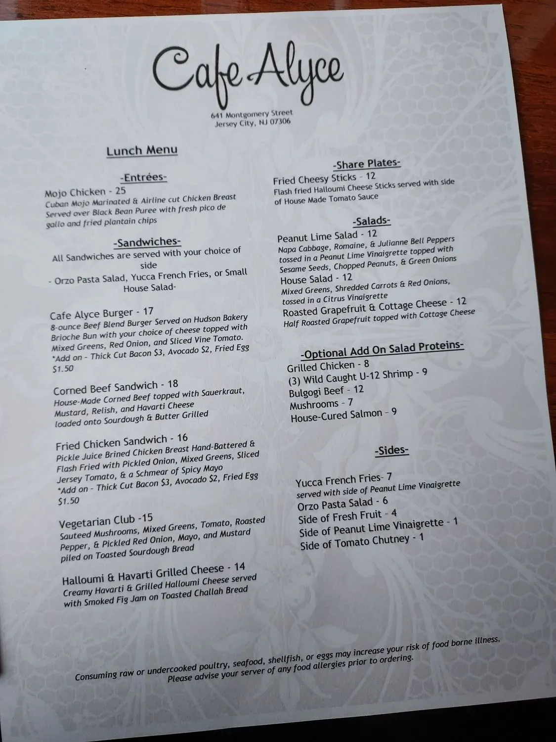 Menu 4