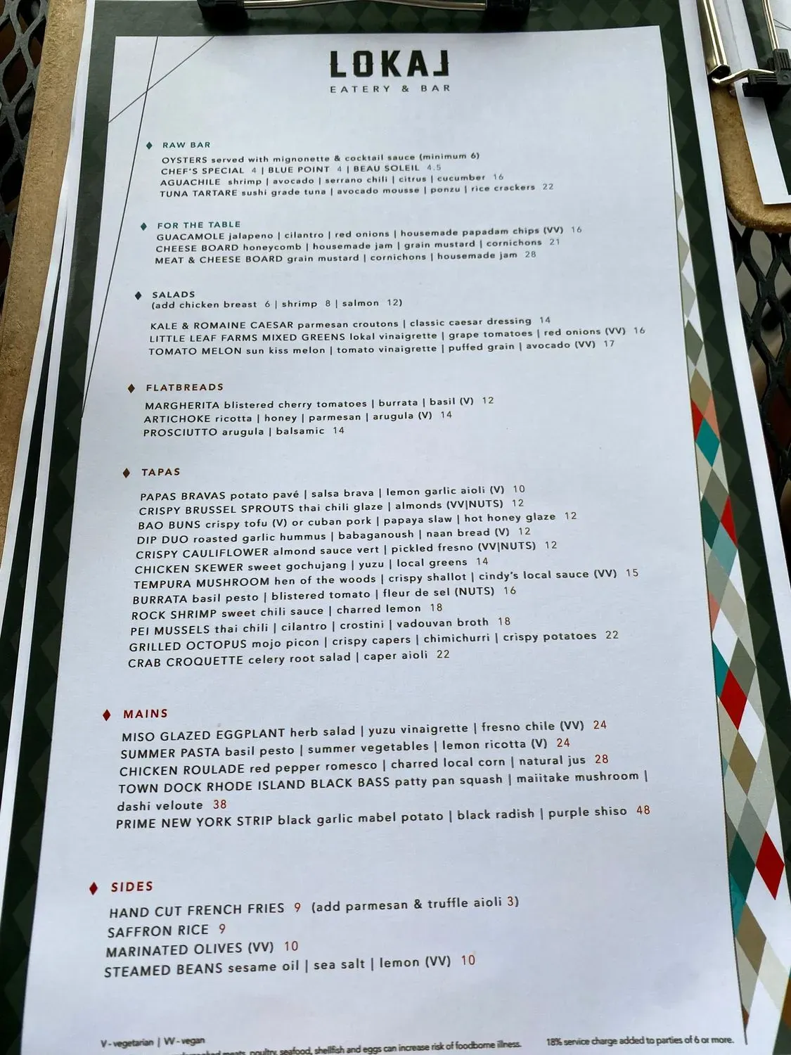 Menu 5