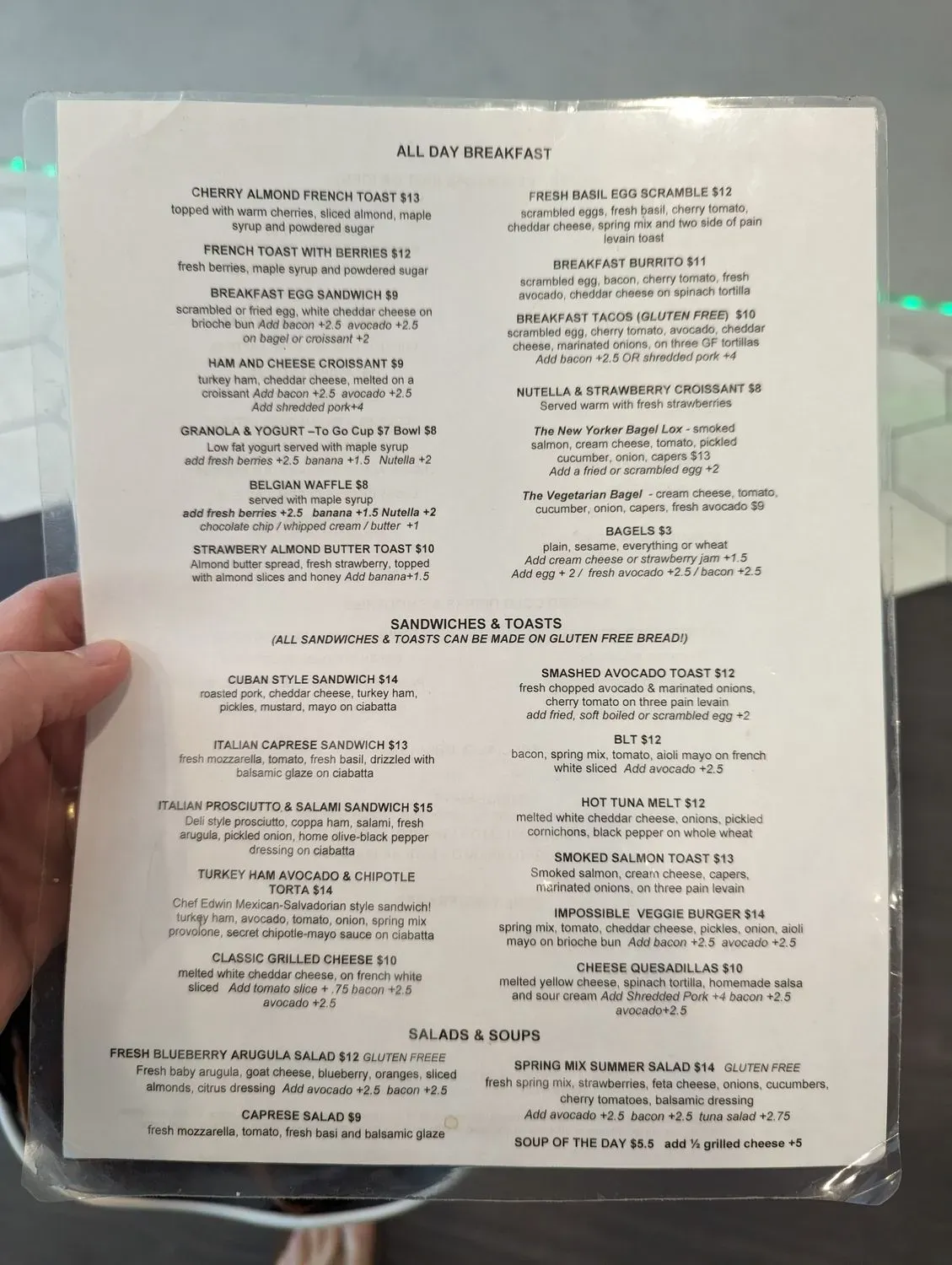 Menu 5