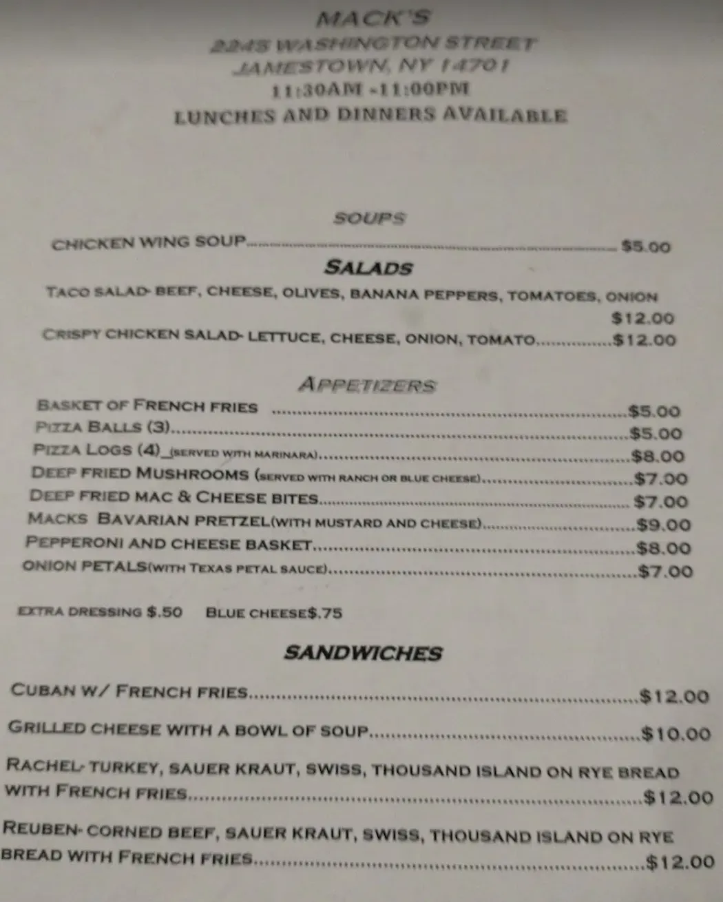 Menu 2