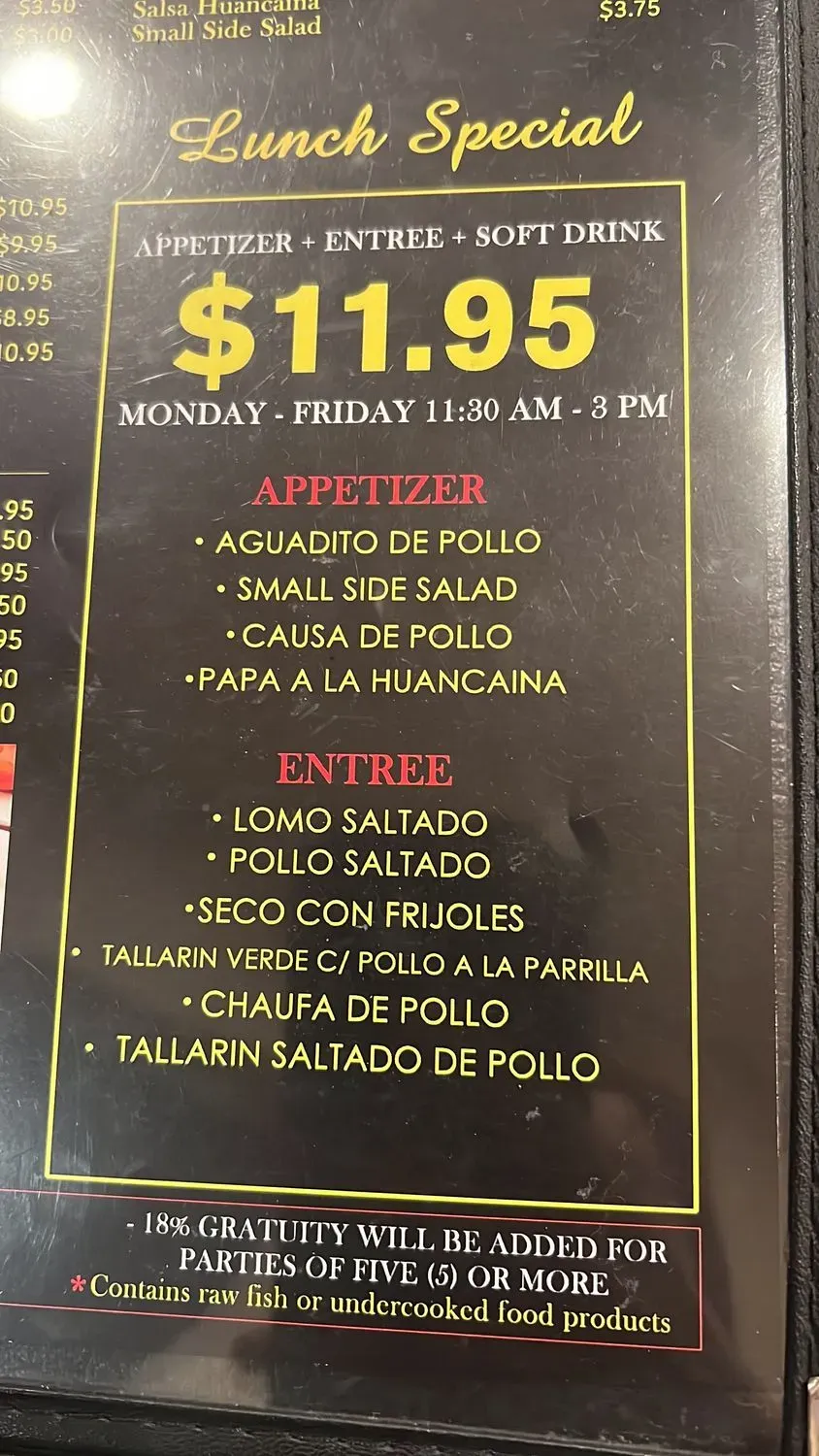 Menu 2