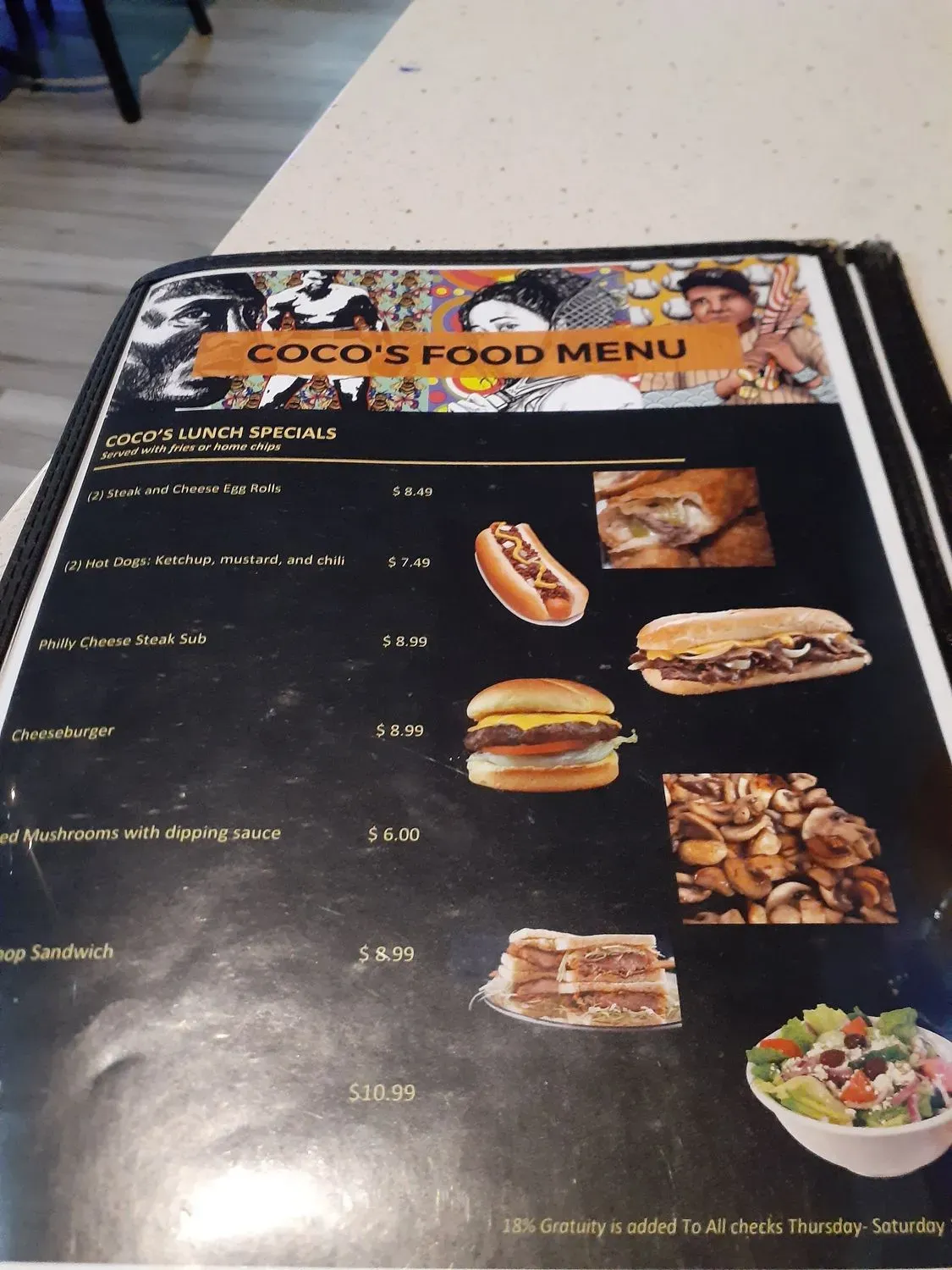 Menu 5