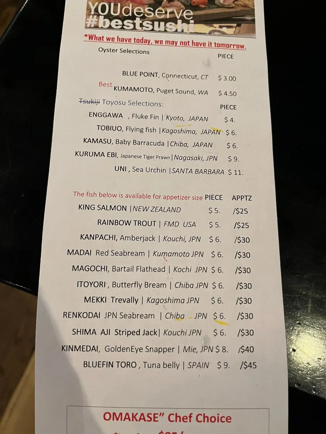 Menu 1