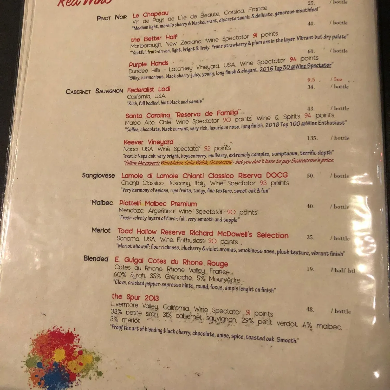 Menu 1