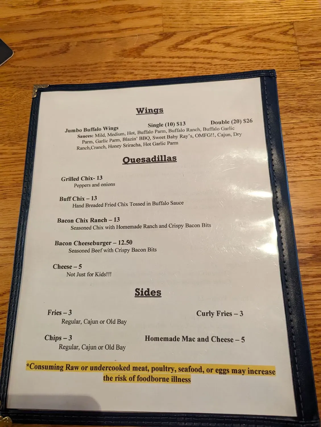 Menu 1