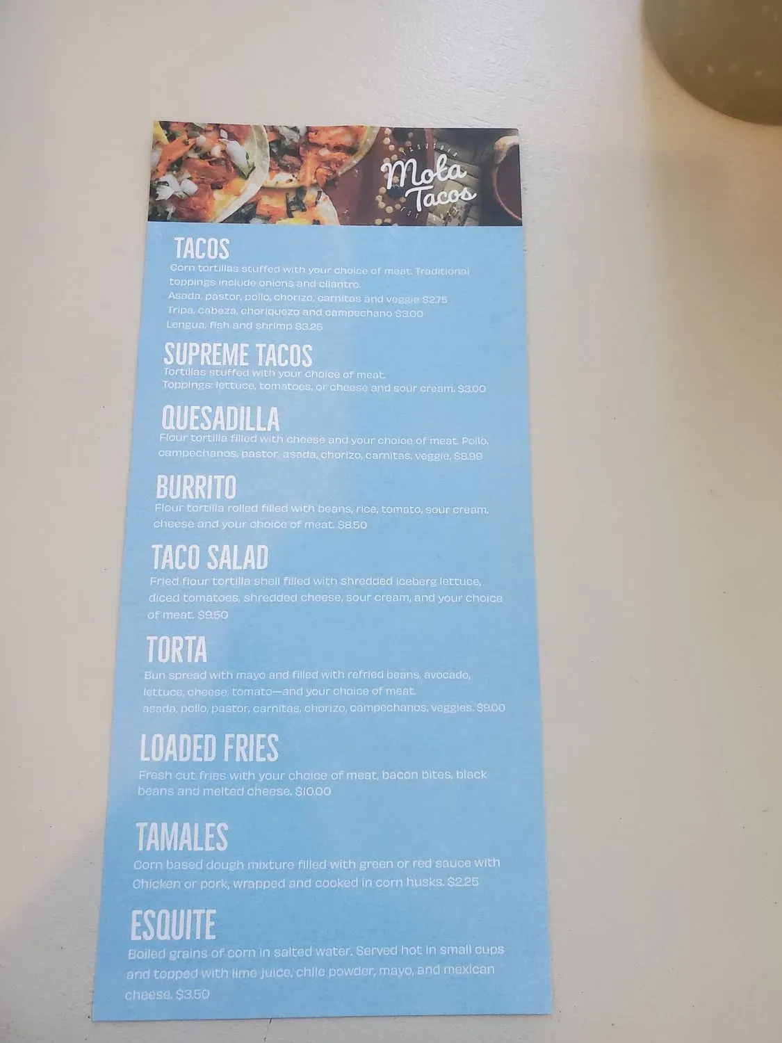 Menu 5