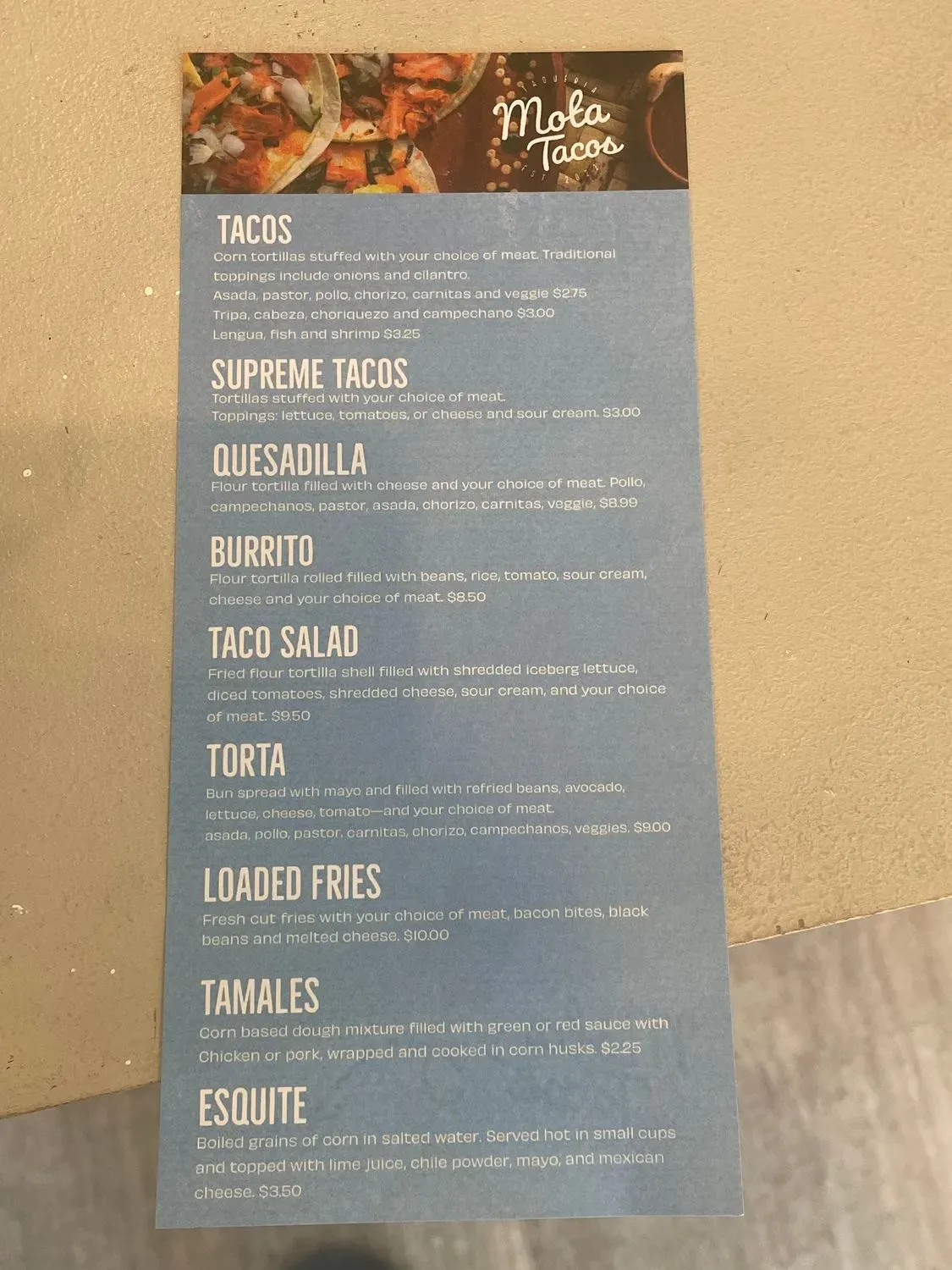 Menu 4