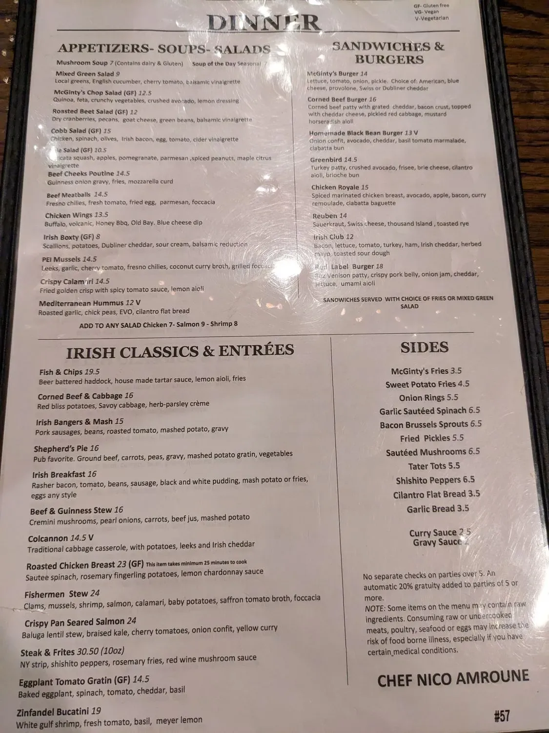 Menu 2