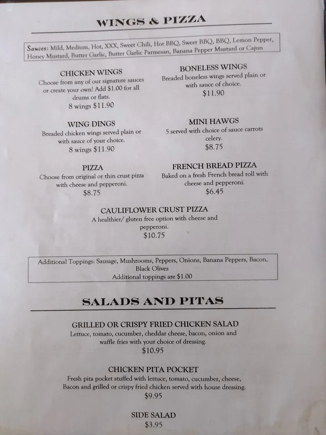 Menu 1