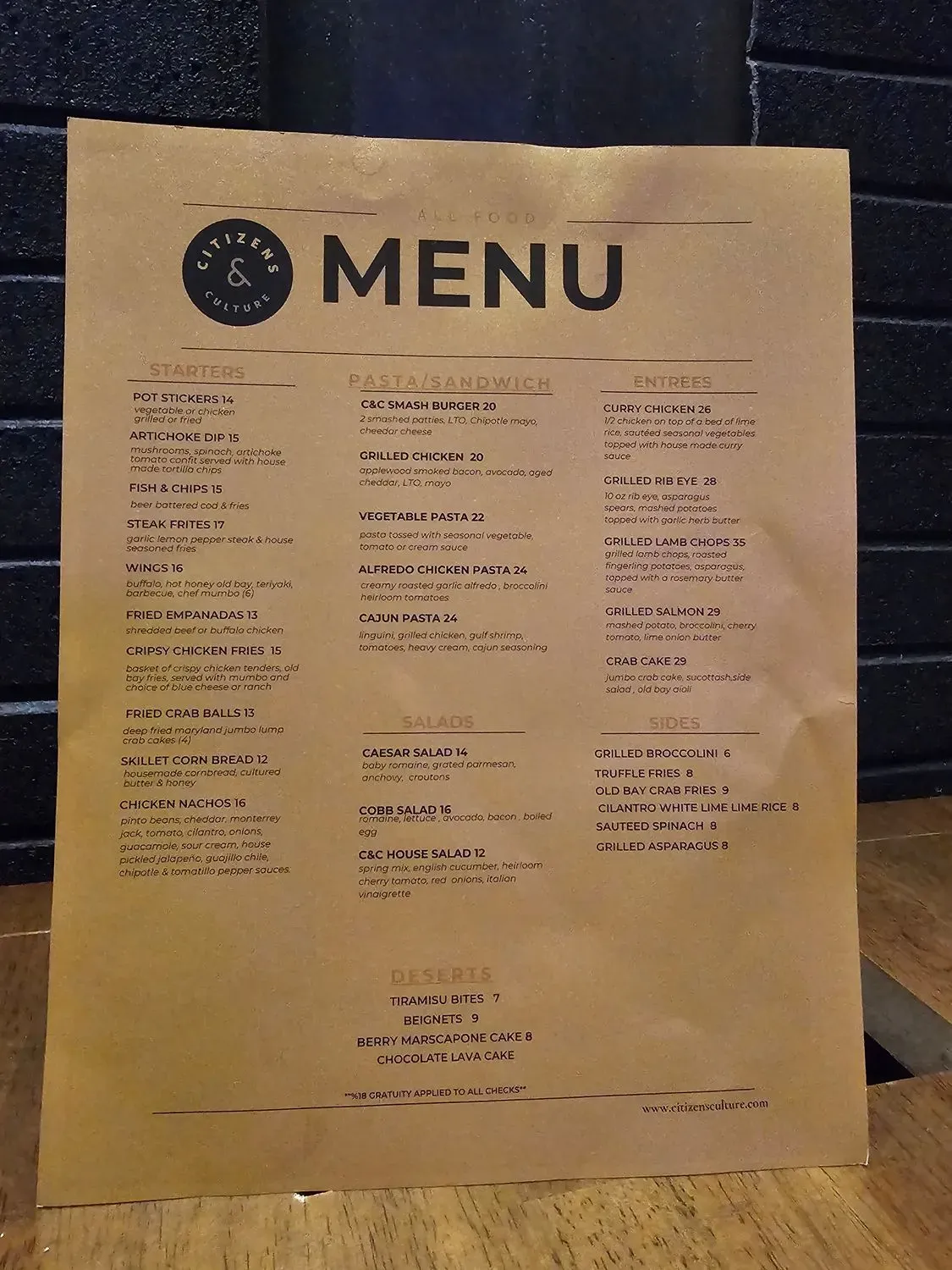 Menu 5