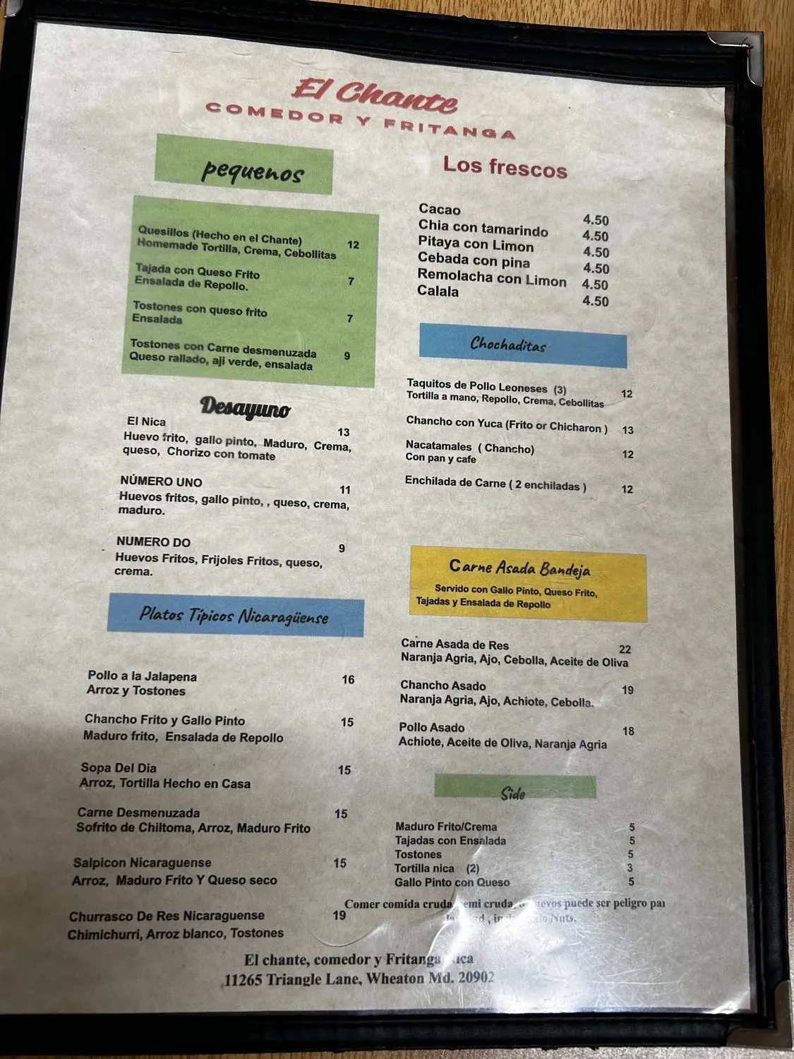 Menu 1