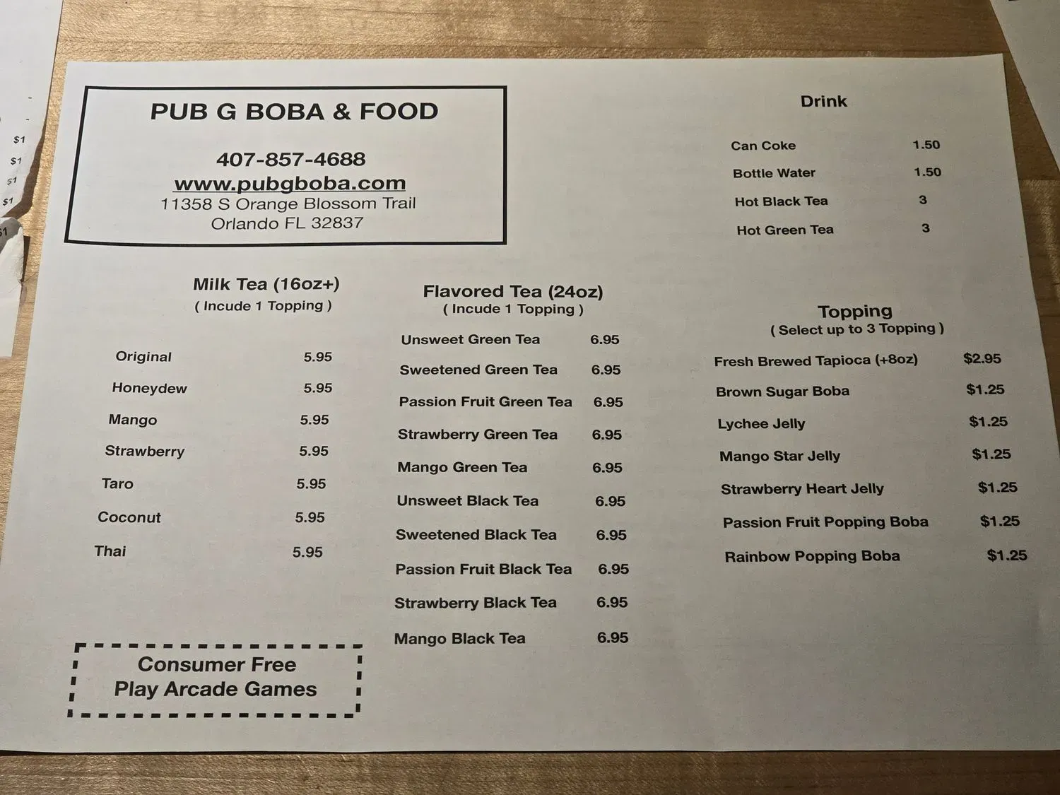 Menu 1