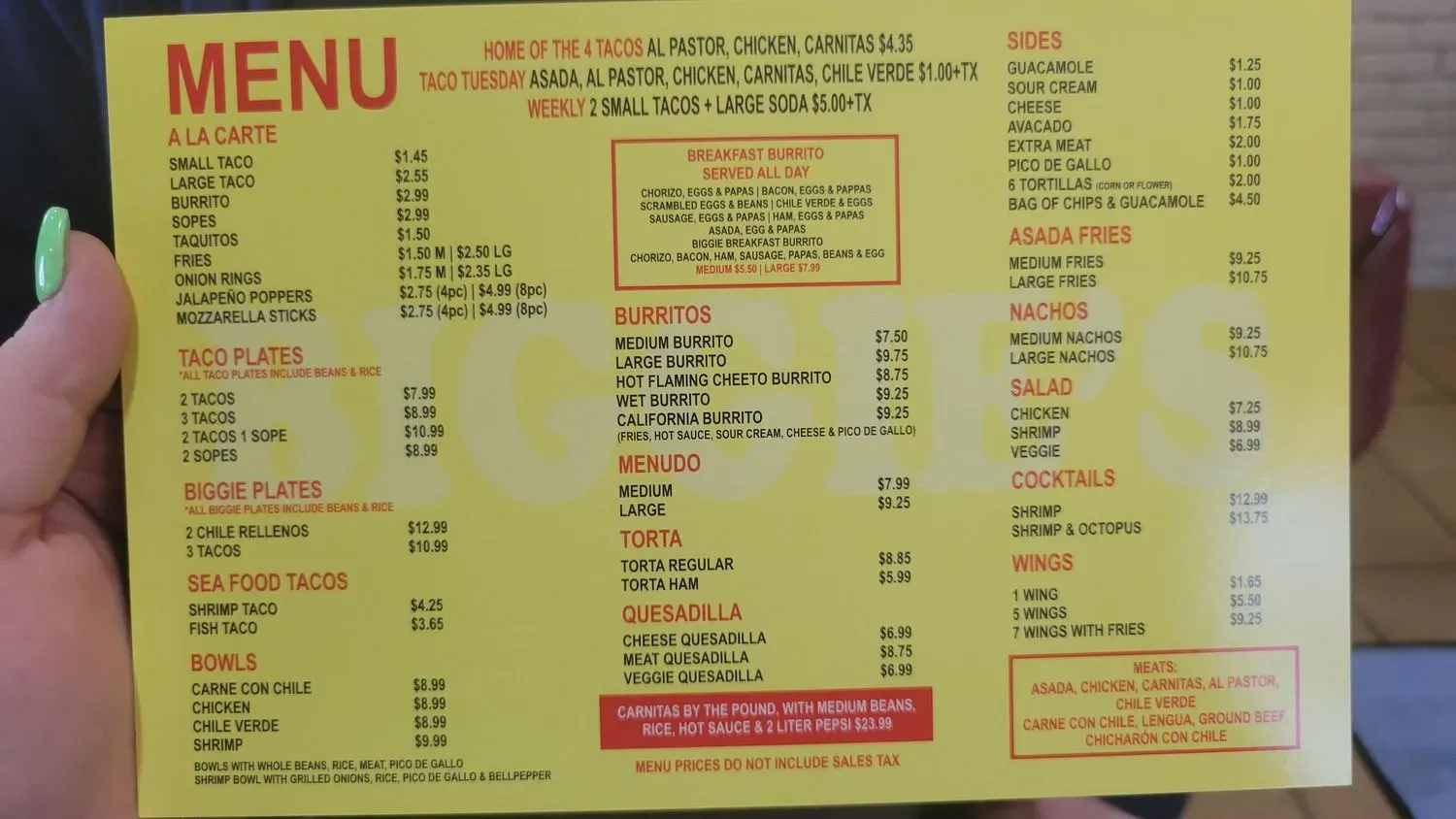 Menu 3