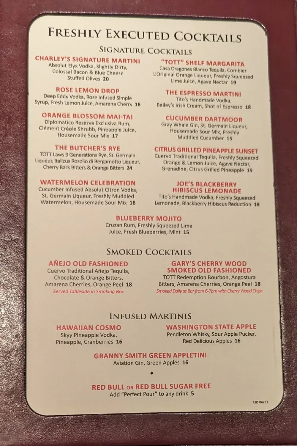 Menu 5