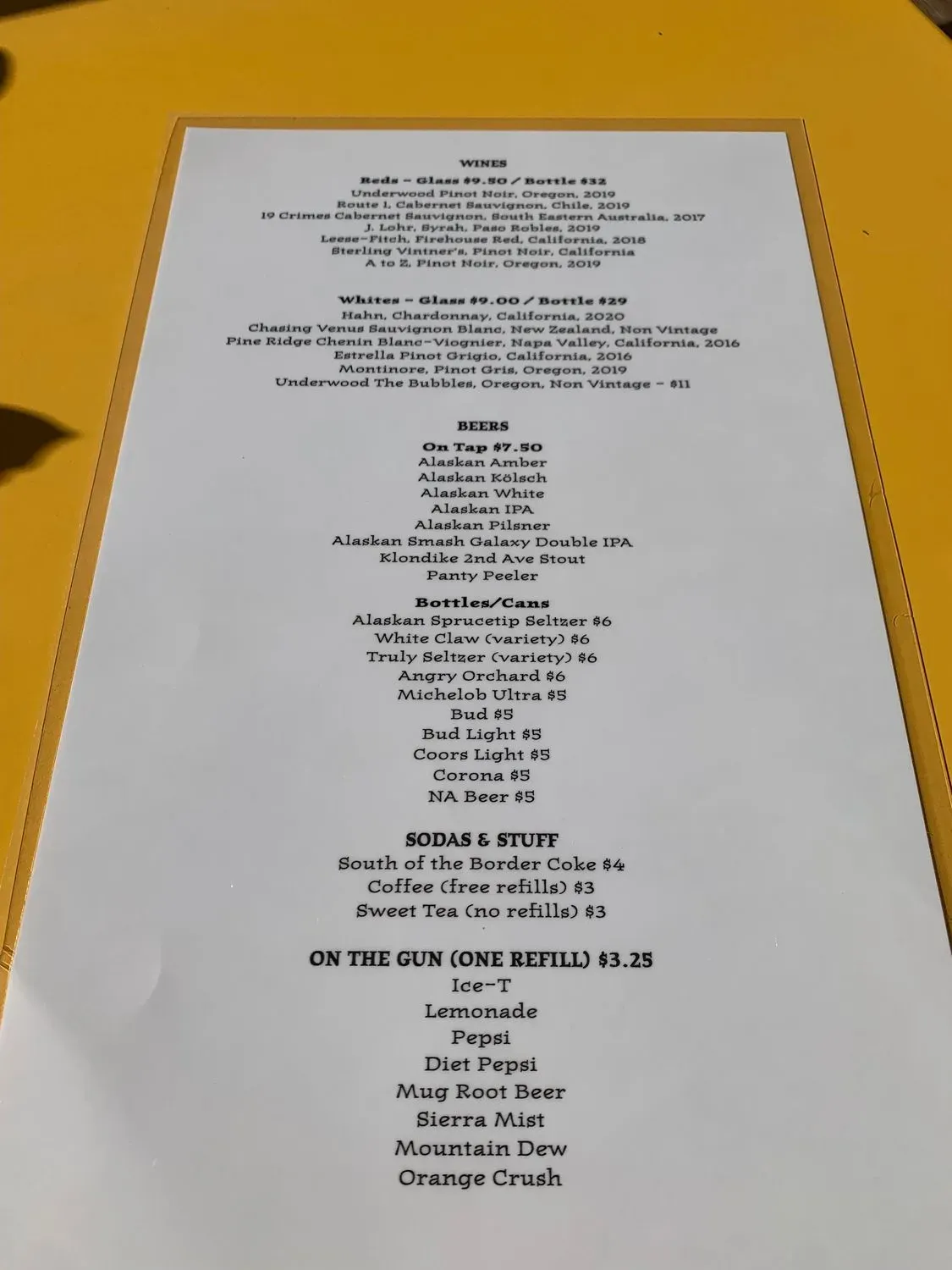 Menu 1