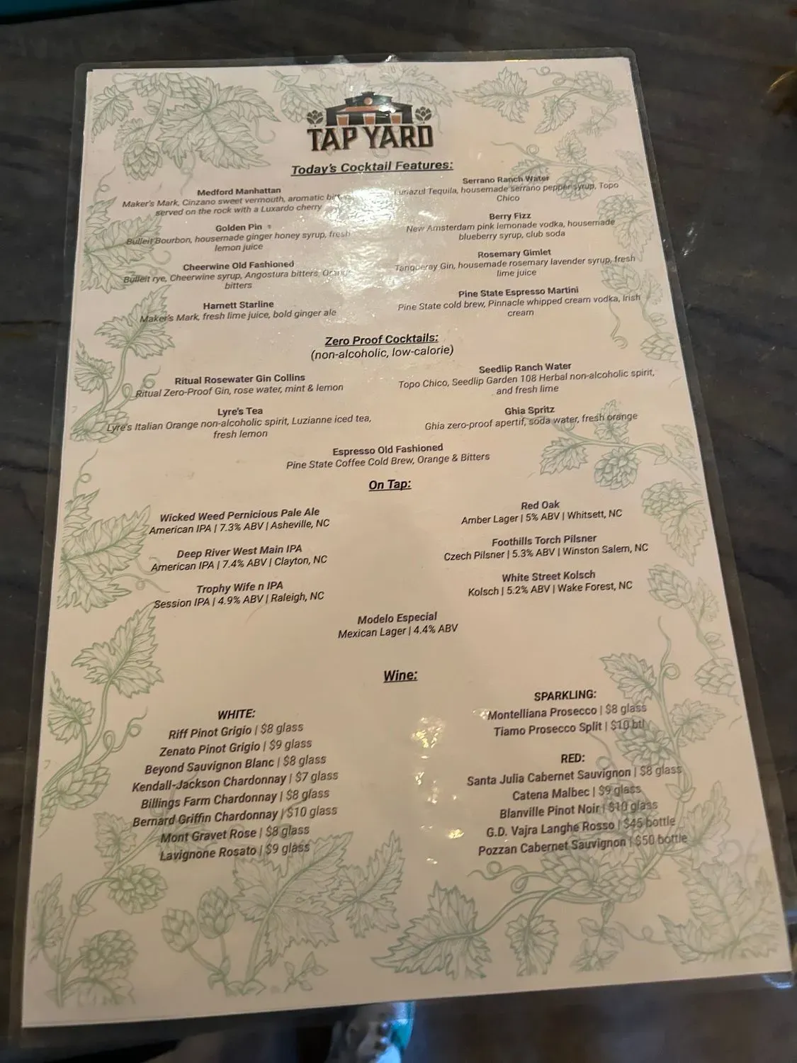 Menu 5