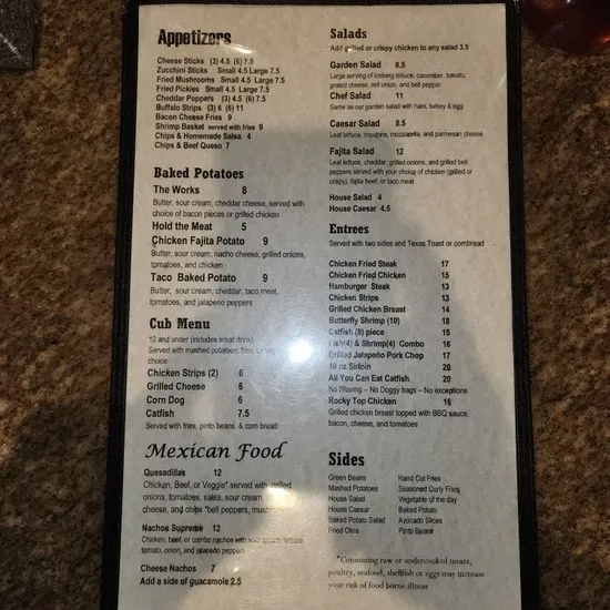 Menu 5