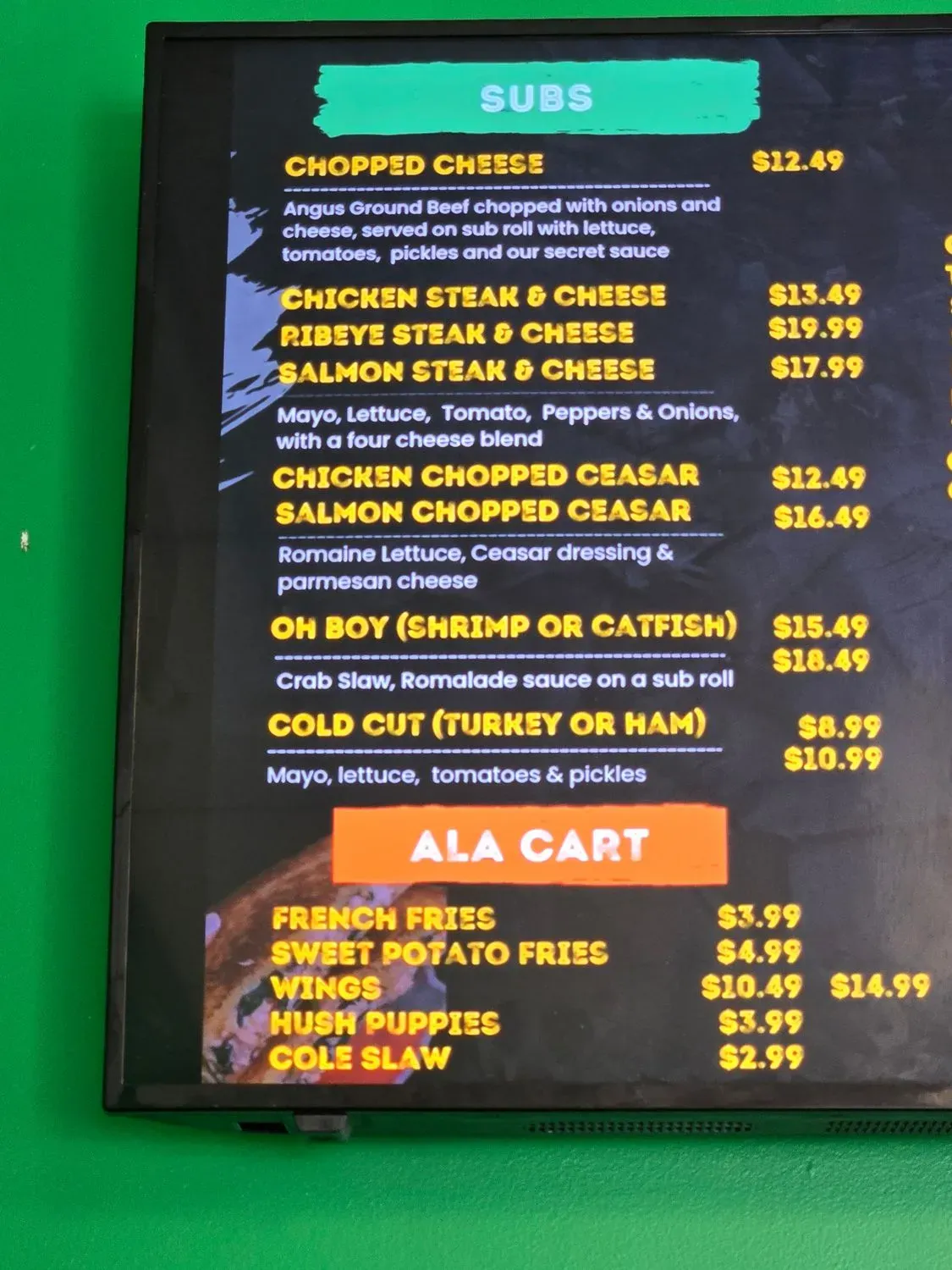 Menu 2