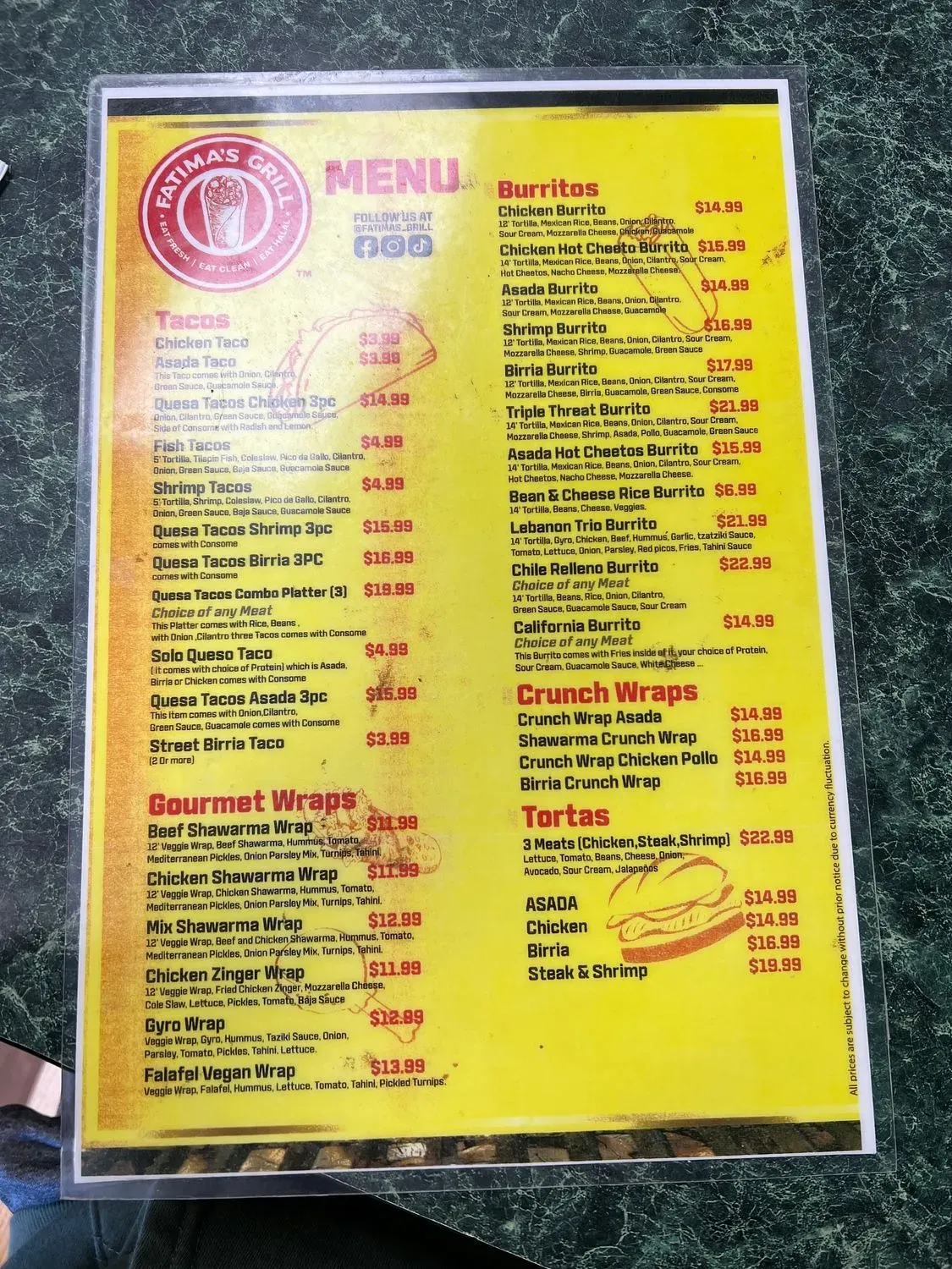 Menu 1