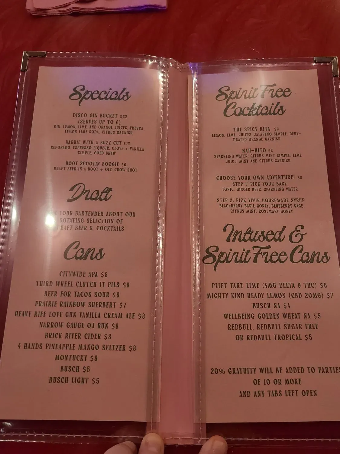 Menu 5