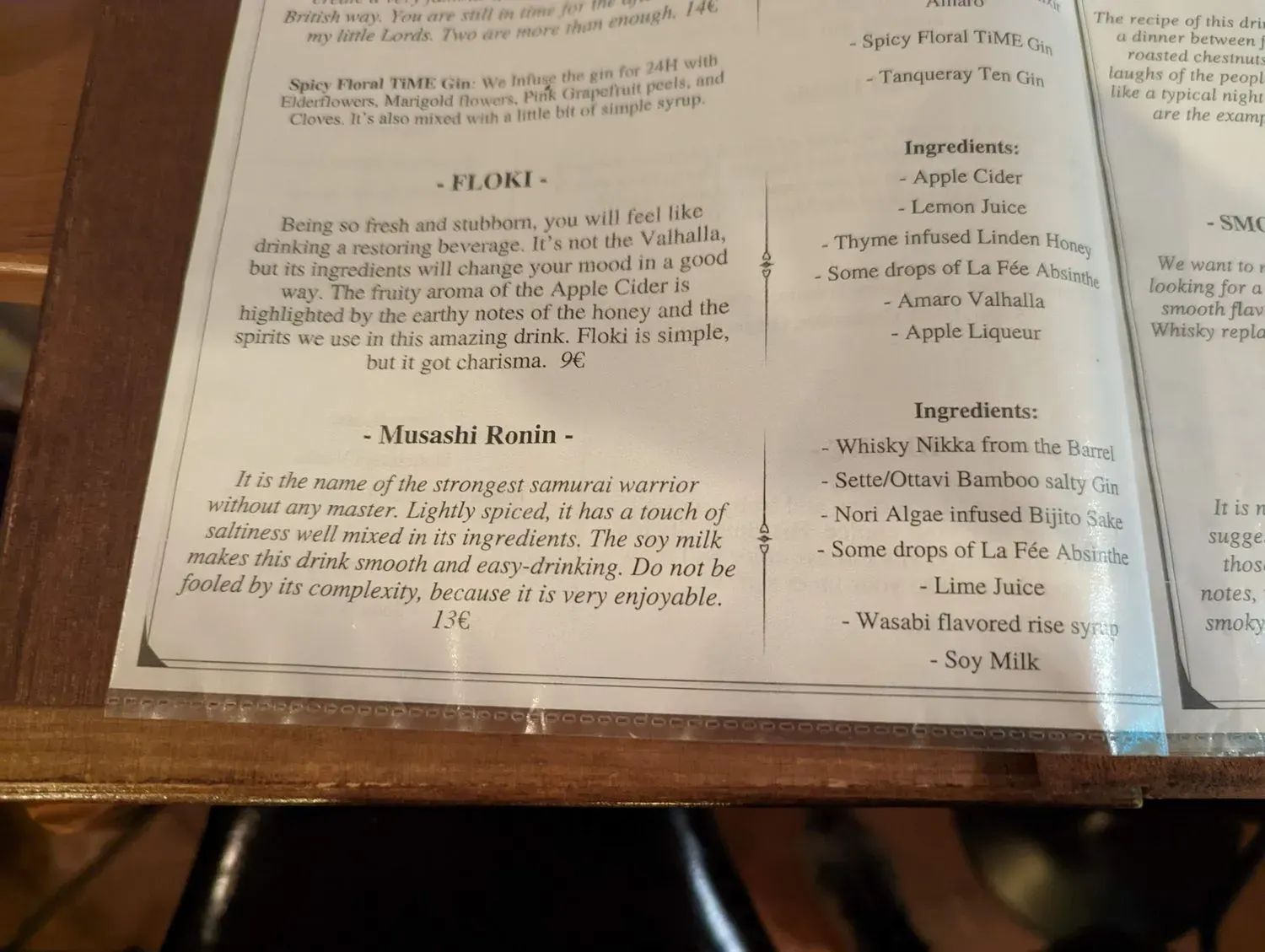 Menu 5