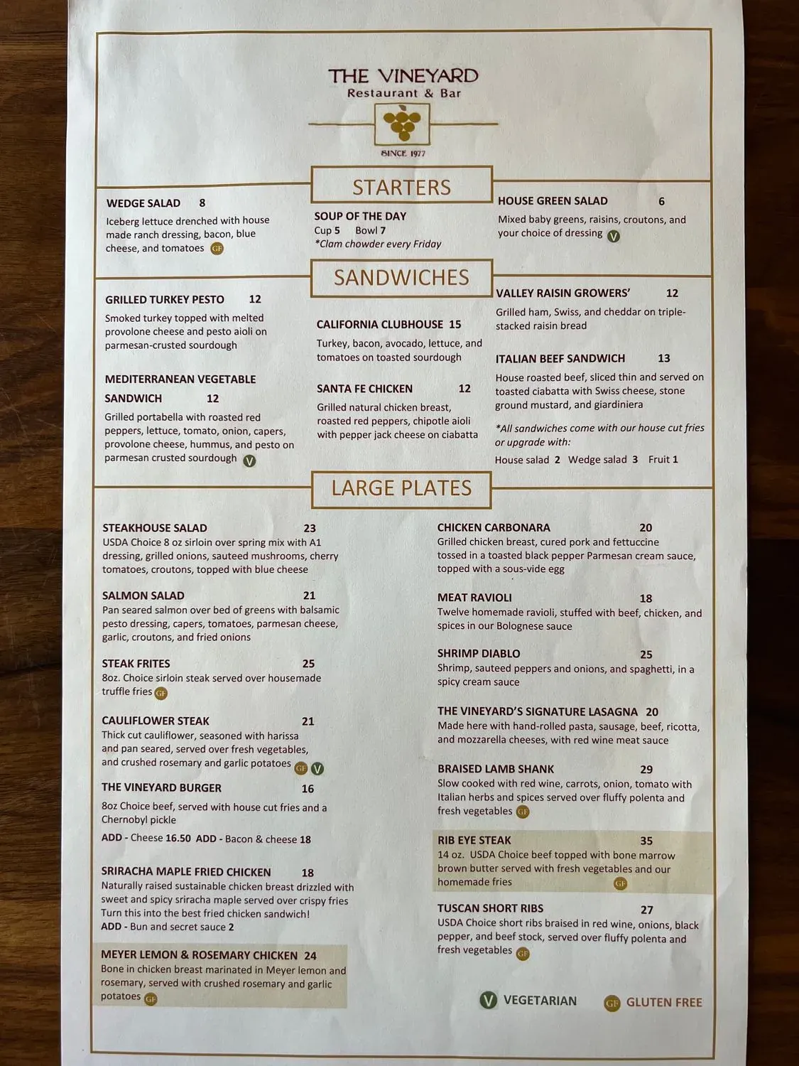 Menu 1