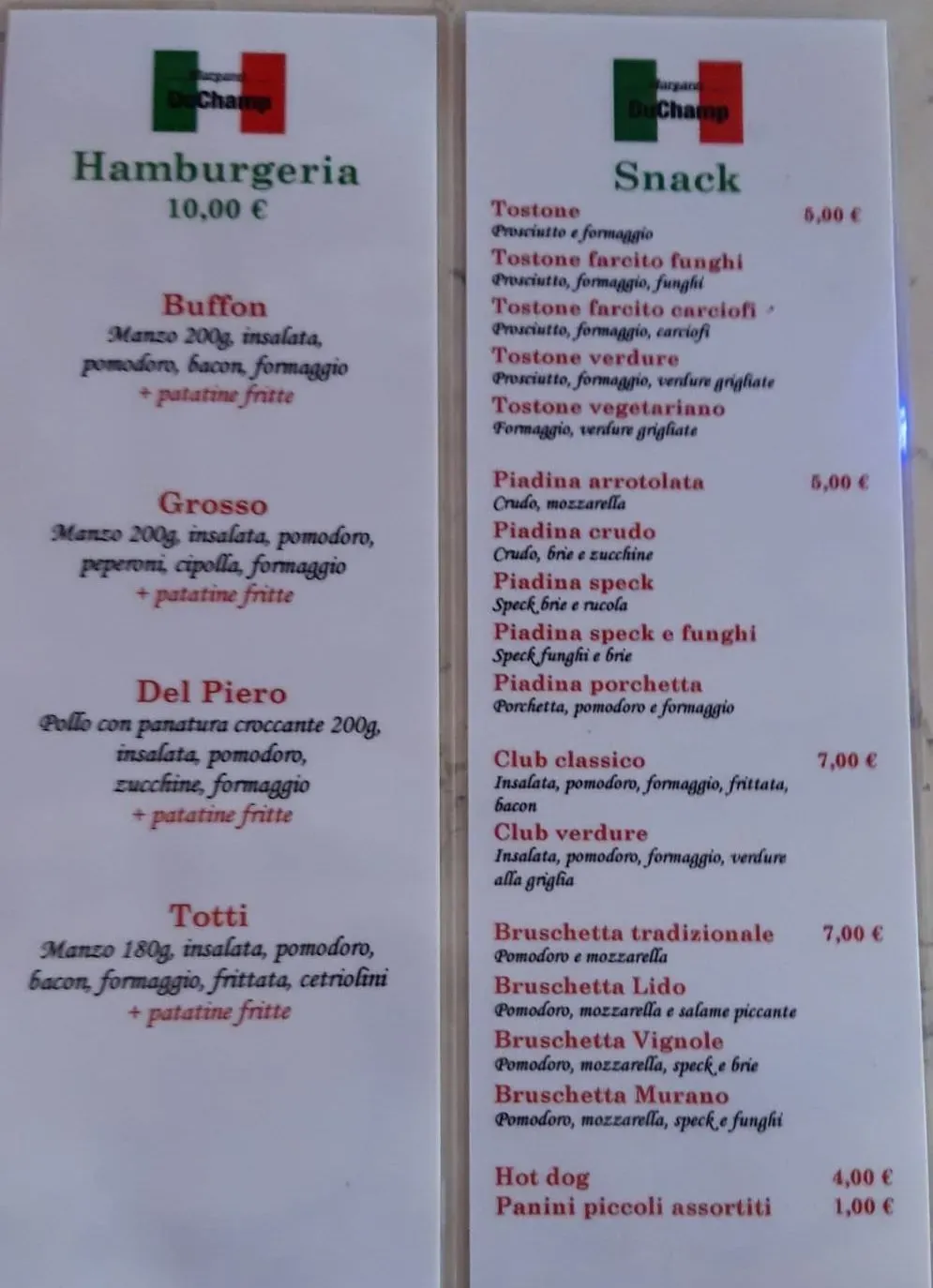 Menu 1