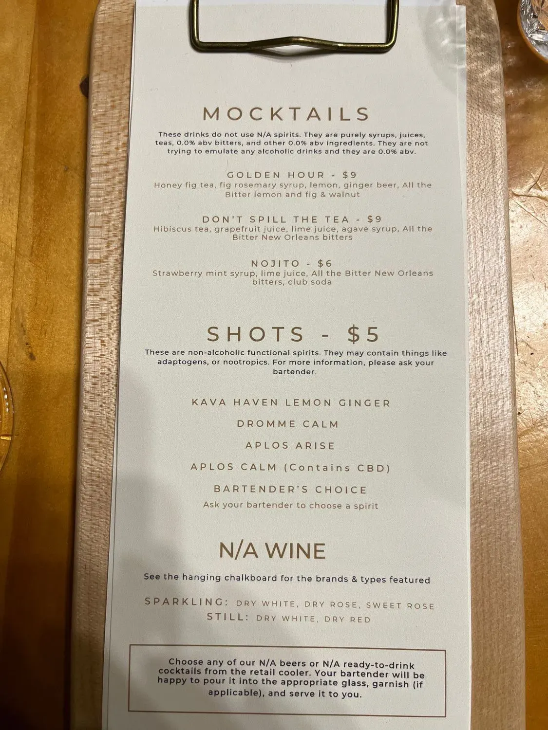 Menu 1