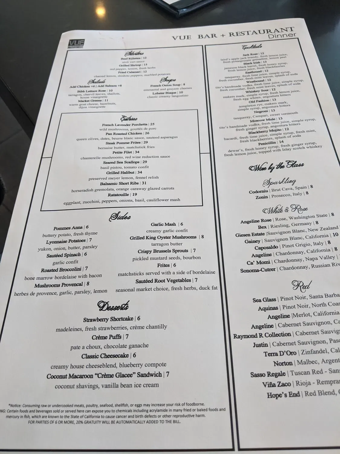 Menu 6