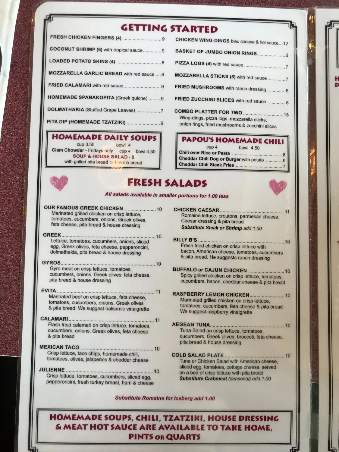 Menu 3