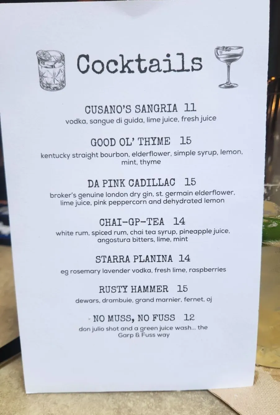 Menu 5