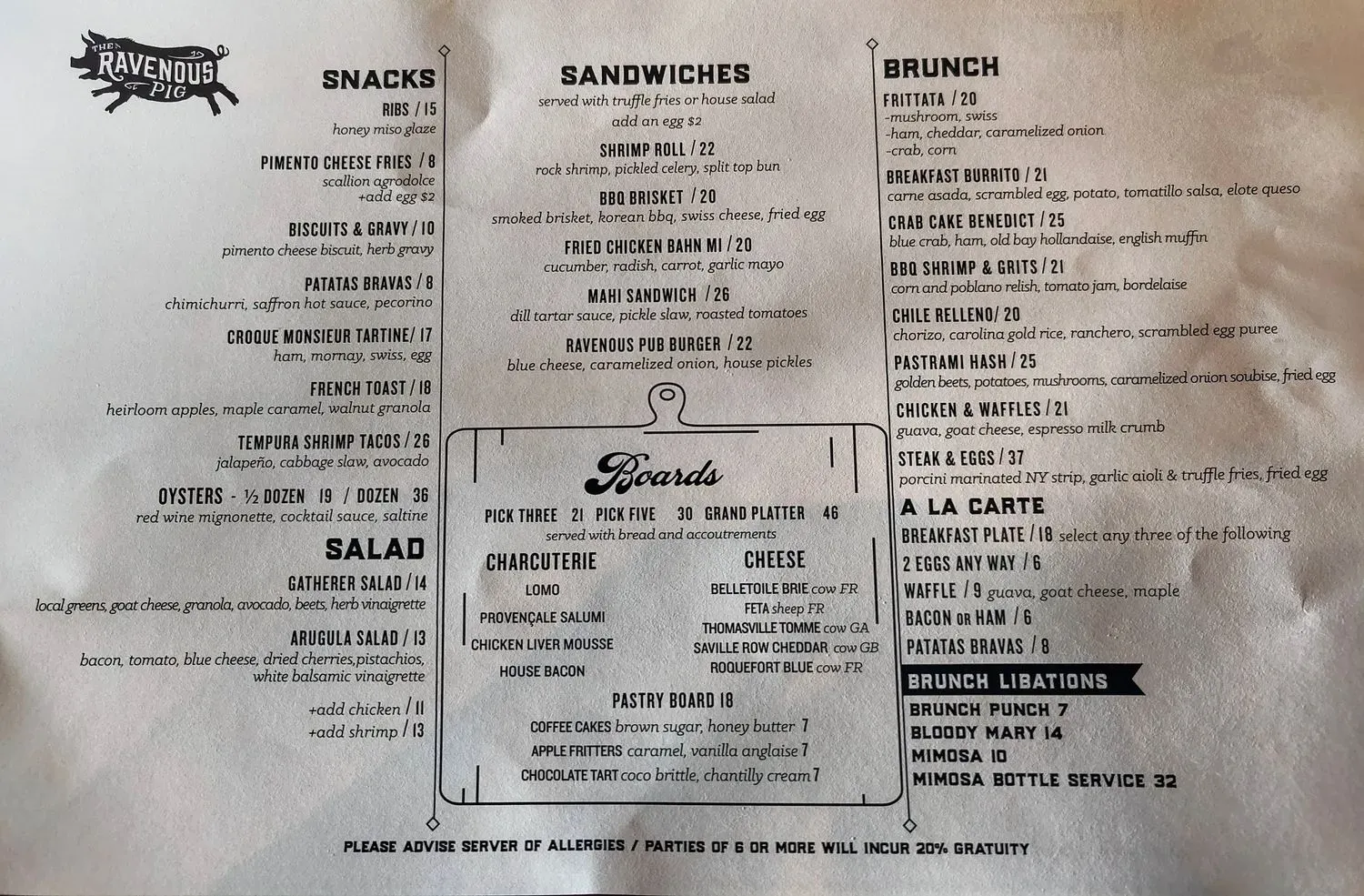 Menu 5