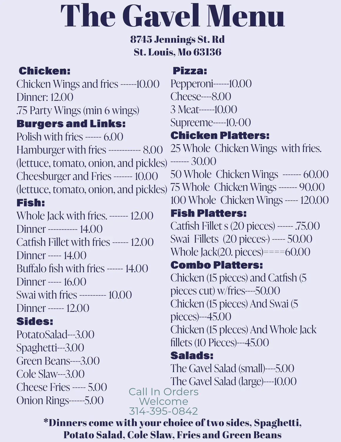 Menu 1