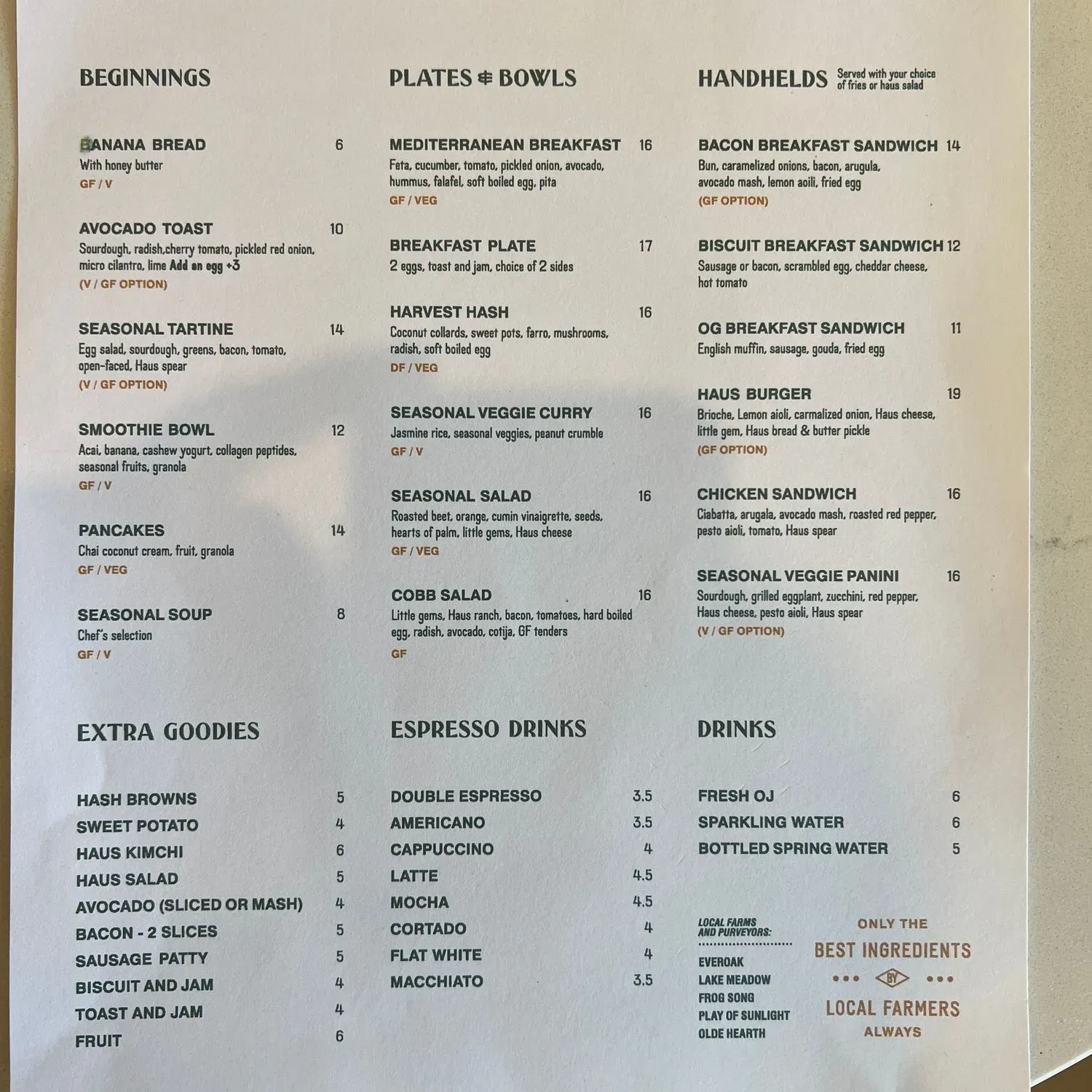 Menu 1