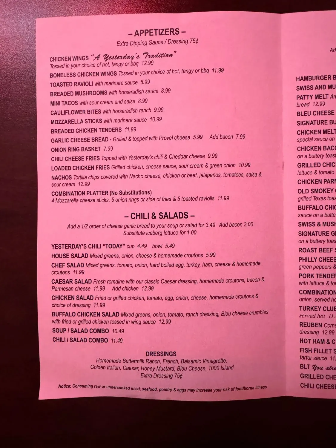 Menu 3