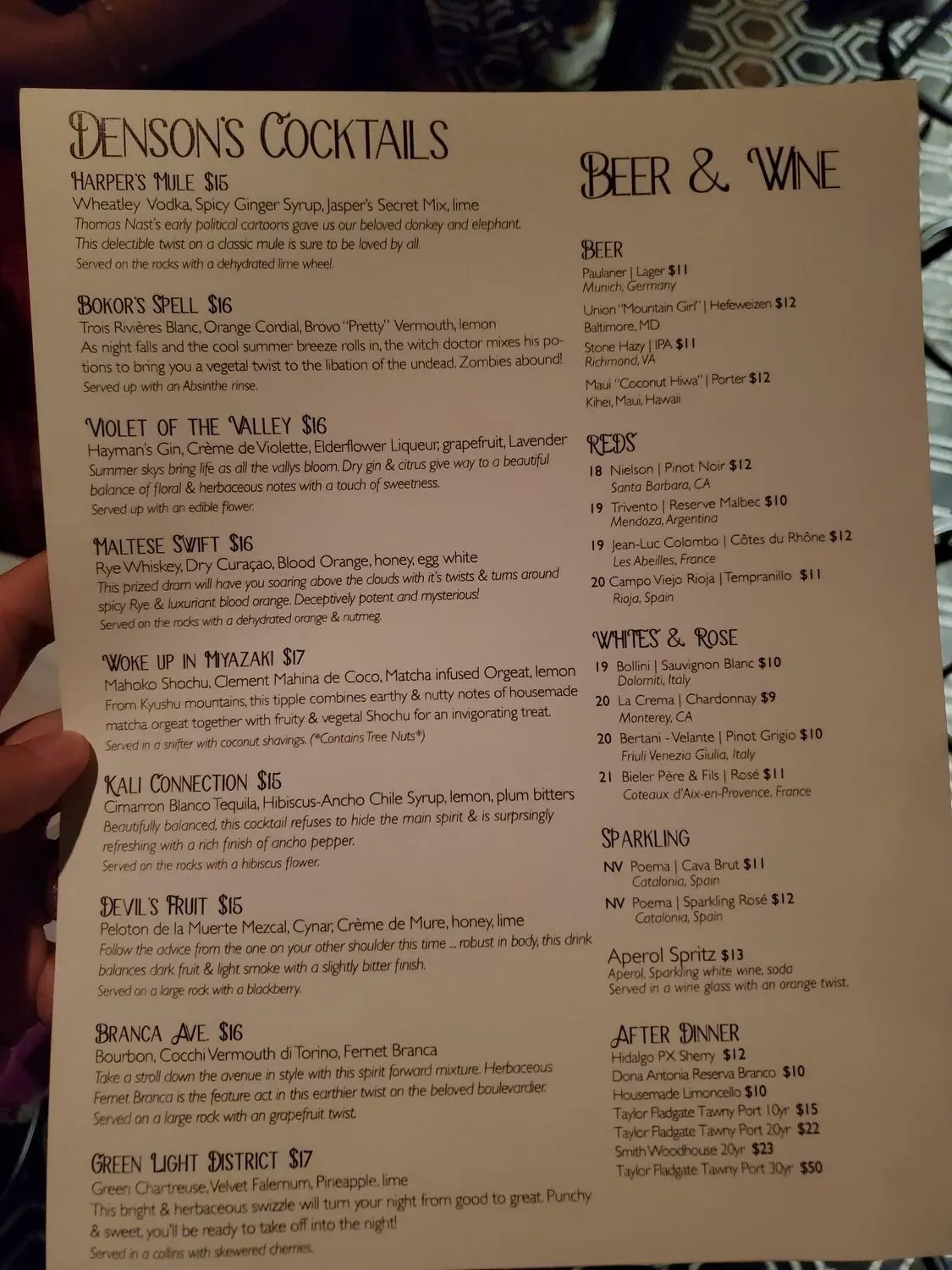 Menu 1