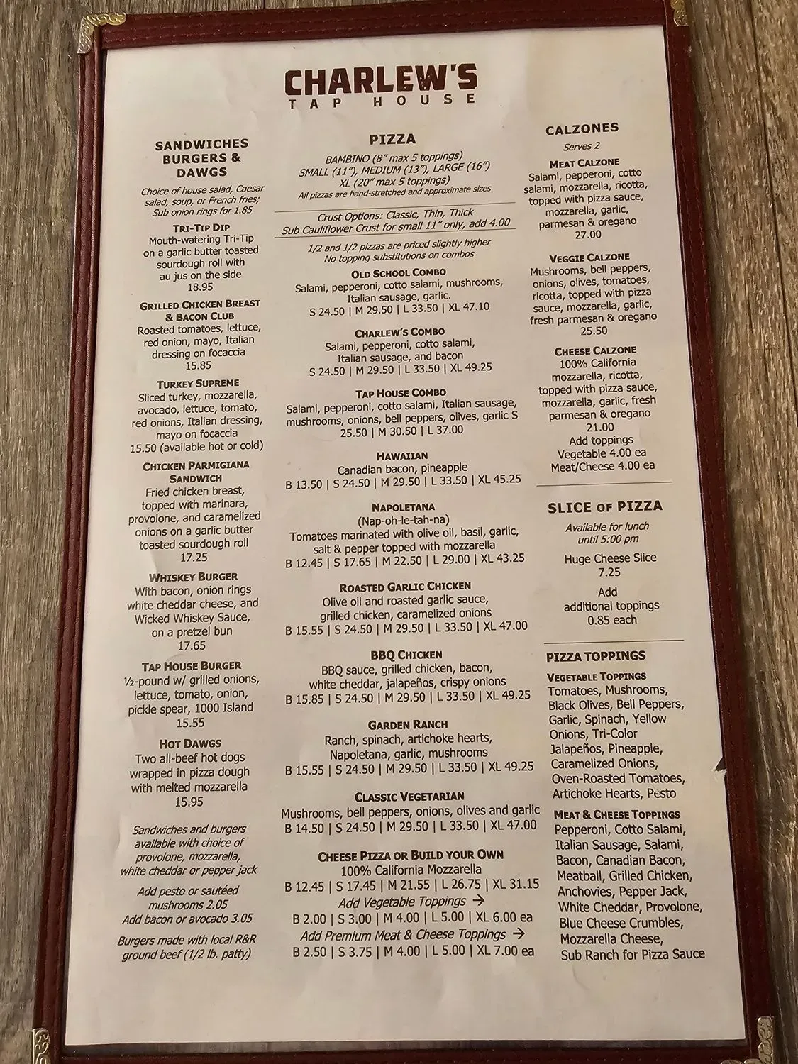 Menu 5