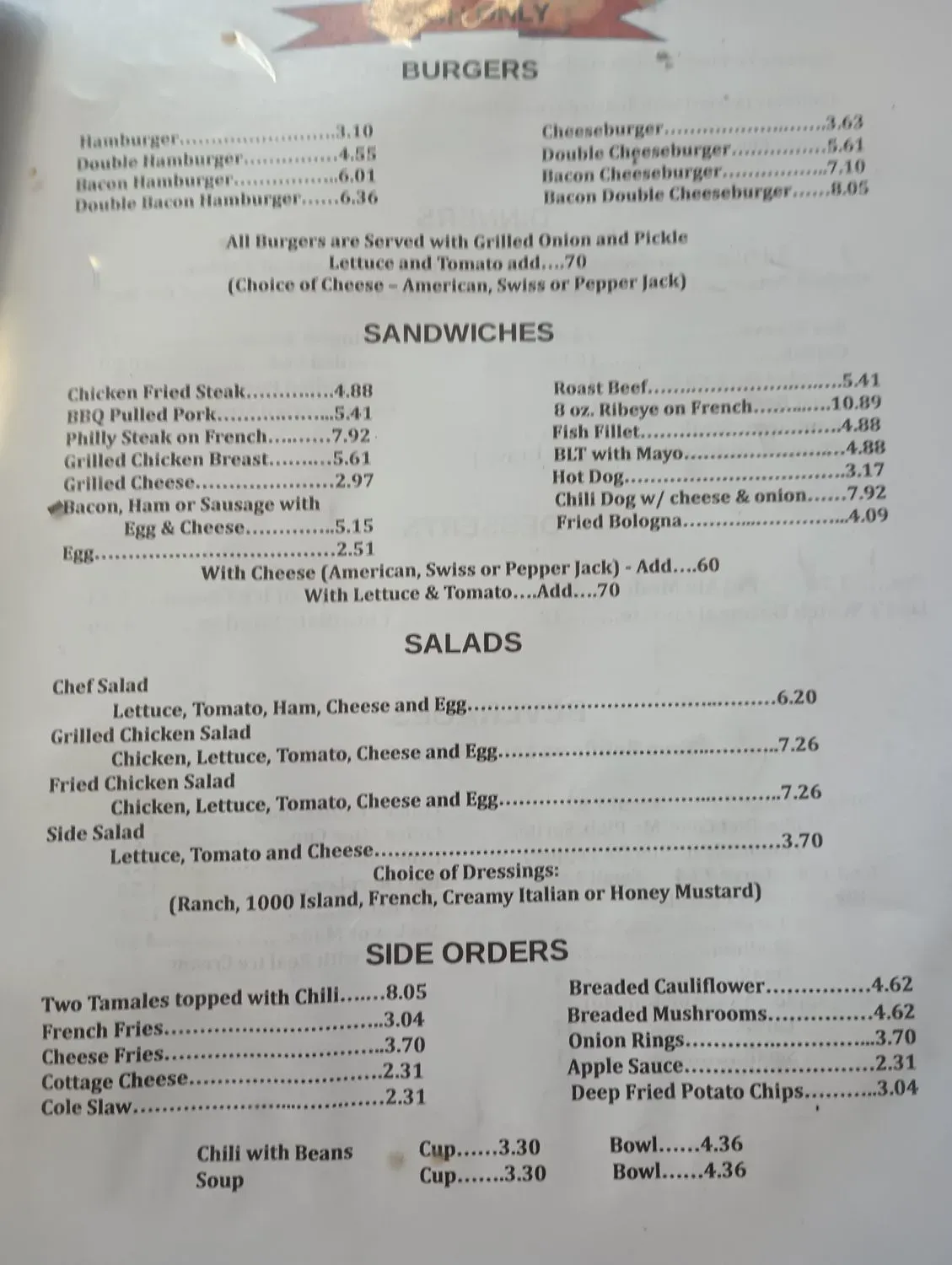 Menu 1