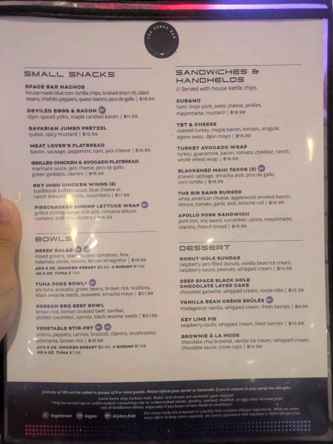 Menu 5