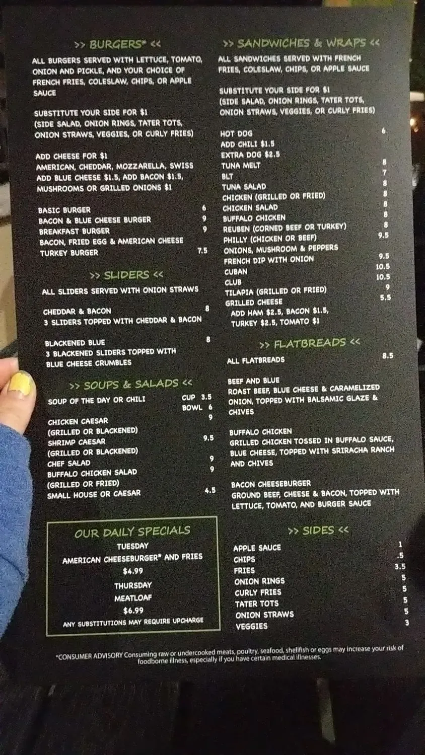 Menu 5