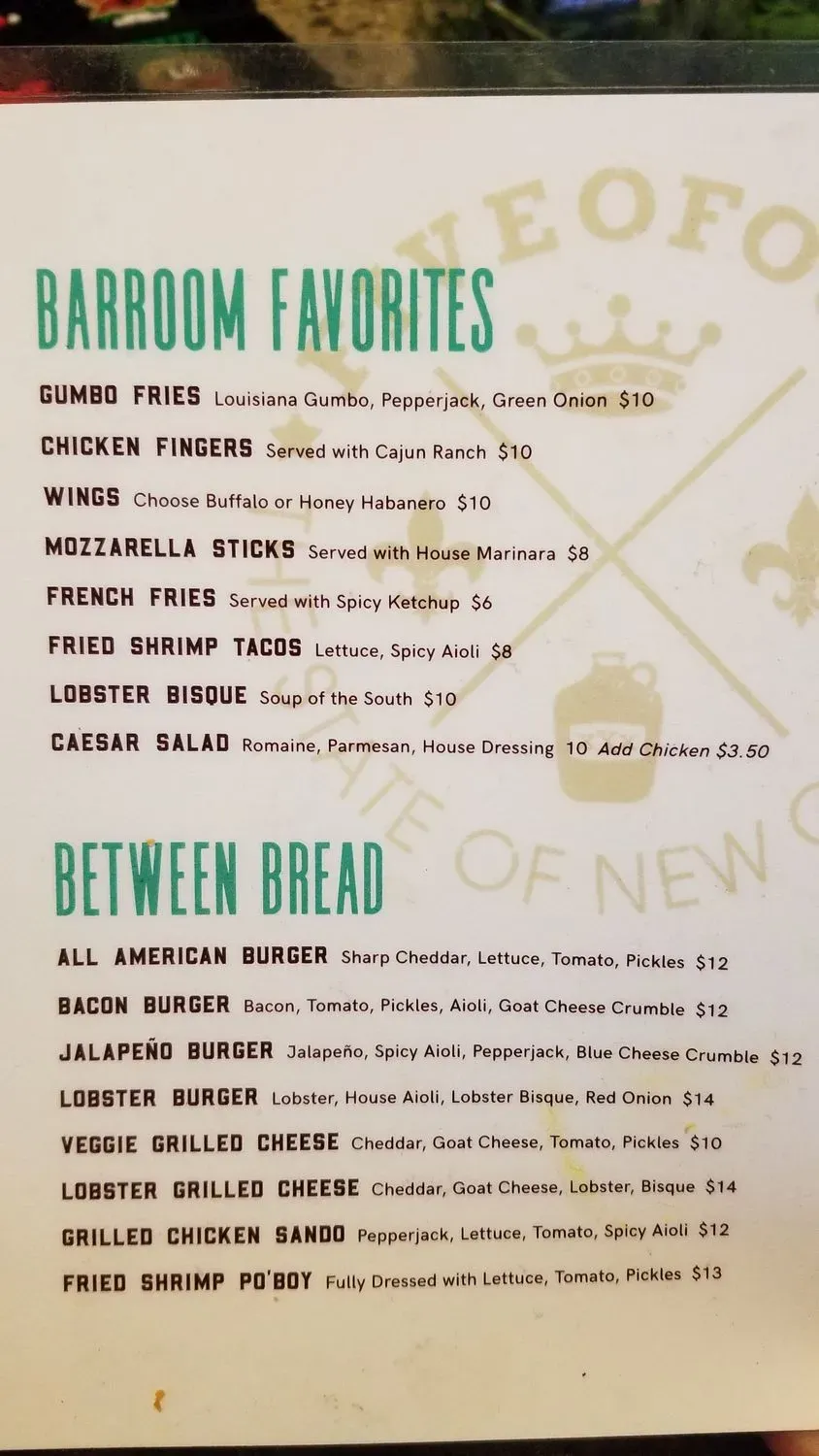 Menu 4