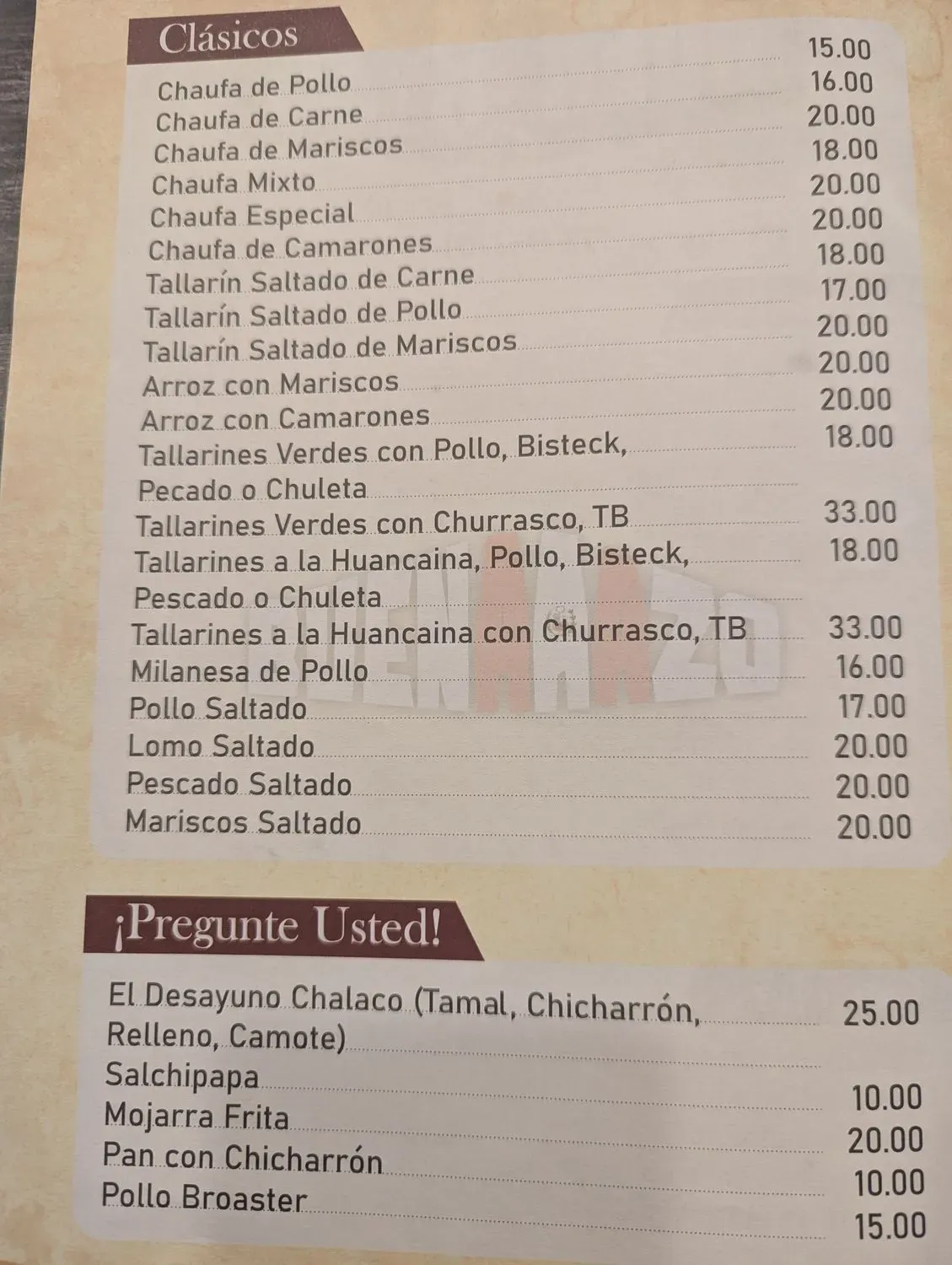 Menu 1