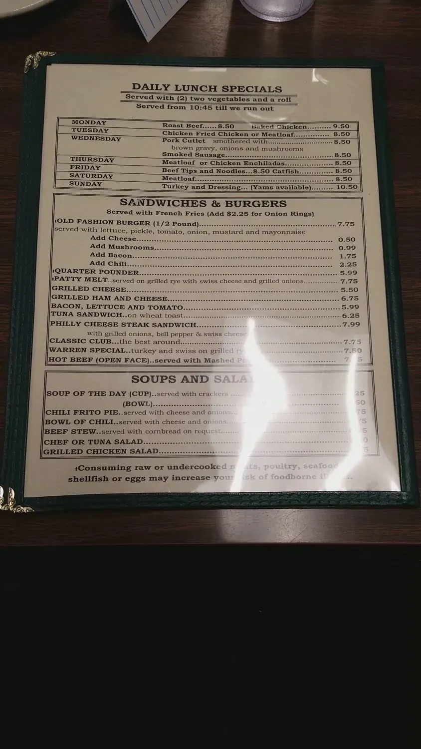 Menu 5